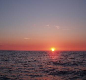 Sunset off Finisterre